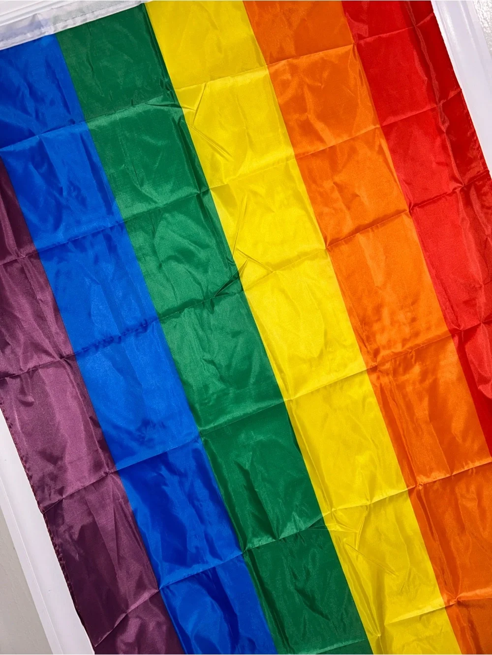 🌈Rainbow Pride Wall Flag🏳️‍🌈- Multi-Color l Decor 2 Metal Grommet 🌈New!